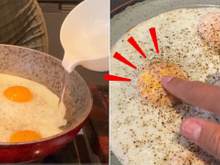 Gema dura sem ter que virar os ovos na frigideira: "Fica bem durinha sem ser tostada"
