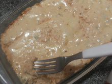Creme de frango com legumes ao forno