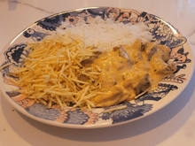 Estrogonofe de carne com champignon simples 