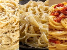 Clássicos da culinária italiana: aprenda como fazer macarrão Cacio e Pepe, Alfredo e carbonara como um Masterchef!