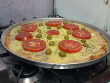 Pizzas no liquidificador