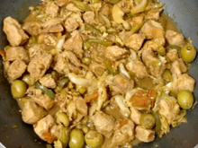 Frango xadrez simples da Flavinha