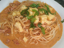 Macarrão ao vivo caseiro