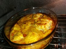 Frango assado com maionese
