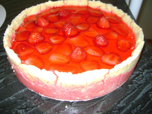 Torta de morango da Aline