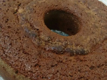 Bolo integral de banana com chocolate e canela