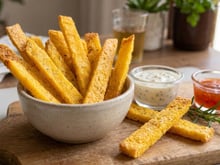 Palitinhos de flocão de milho na airfryer muito crocantes, práticos e saudáveis