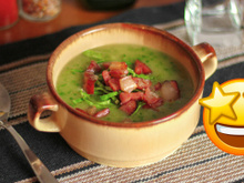 Caldo verde com bacon e calabresa muito delicioso pra te esquentar no inverno!