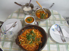 Moqueca capixaba e pirão