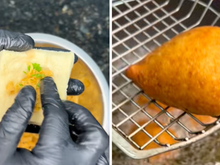Coxinha de pão de forma: minha família ama esse lanche rápido fica pronto em 5 minutos!