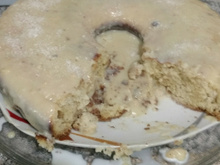 Bolo vulcão de leite em pó