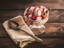 Sorvete quente com groselha: como fazer