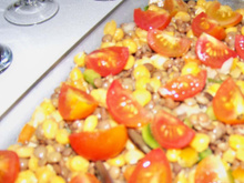 Salada de grão-de-bico e lentilhas ao molho de mostarda de Dijon