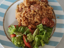Arroz com linguiça na pressão 3 muinitos