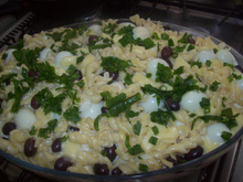 Macarrão especial com ovos de codorna (por Nina thomaz)