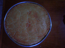 Empadão de frango com queijo