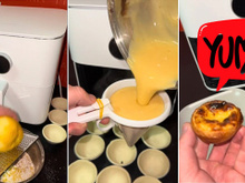 Esse pastel de nata fácil na airfryer que aprendi com um português fica delicioso: atenção a passo final logo que fica pronto
