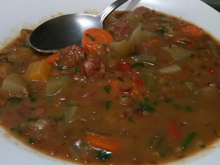 Sopa de lentilhas