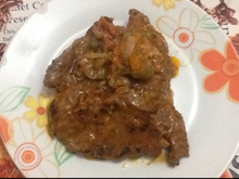 Bife de panela de pressão maravilhoso