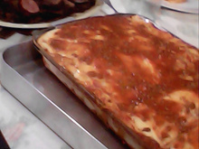 Lasanha com massa de panqueca