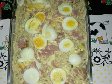 Macarronada com linguiça mista