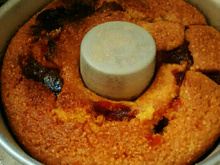 Bolo de milho com goiabada
