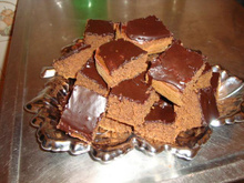 Bolo de beterraba com cobertura de chocolate