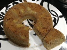 Bolo saudável de banana e maçã