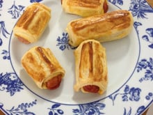 Folhado de salsicha do chef Duzão