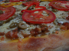 Massa de pizza com máquina de fazer pão