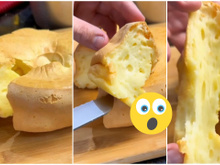 Que tal um bolo de pão de queijo de liquidificador? Versão gigante da iguaria é muito simples de fazer e de salivar!