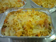 Arroz de forno gratinado