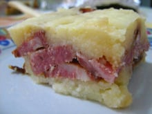 Purê de bata em camadas