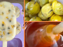 Receita fácil de picolé de mousse de maracujá muito cremoso com apenas 3 ingredientes que os meus filhos amam