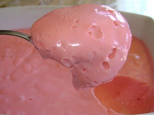 Gelatina com iogurte