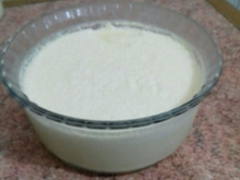 Gelatina cremosa com leite