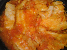 Filé de panga ao alho e azeite