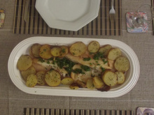 Filé de pescada ao forno