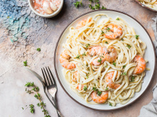 Camarão ao molho branco especial