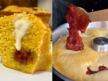 Para ter o melhor bolo de milho recheado da sua vida, é preciso confiar no processo: parece que vai dar errado, mas acredite, fica incrível!