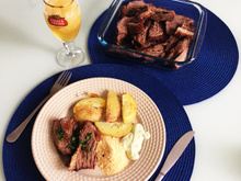 Fraldinha deliciosa assada no forno com sal grosso