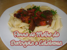 Macarrão com berinjela do mozão