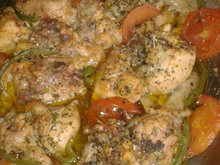 Ensopado de frango no forno