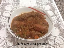 Bife à rolê na pressão
