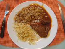 Carne ao molho de cerveja preta