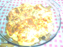 Frango com queijo e orégano