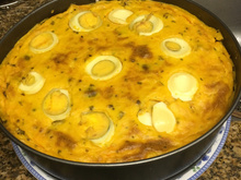 Torta salgada cremosa de cenoura