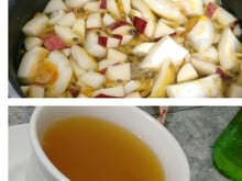 Chá de maracujá com maçã e gengibre