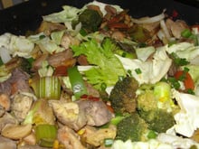 Peito de frango Chop Suey