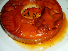 Pudim gostoso de pão da Tais